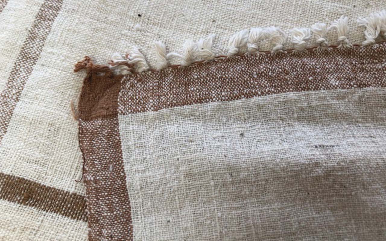 Twine Hand Loomed Face Towel - Brown