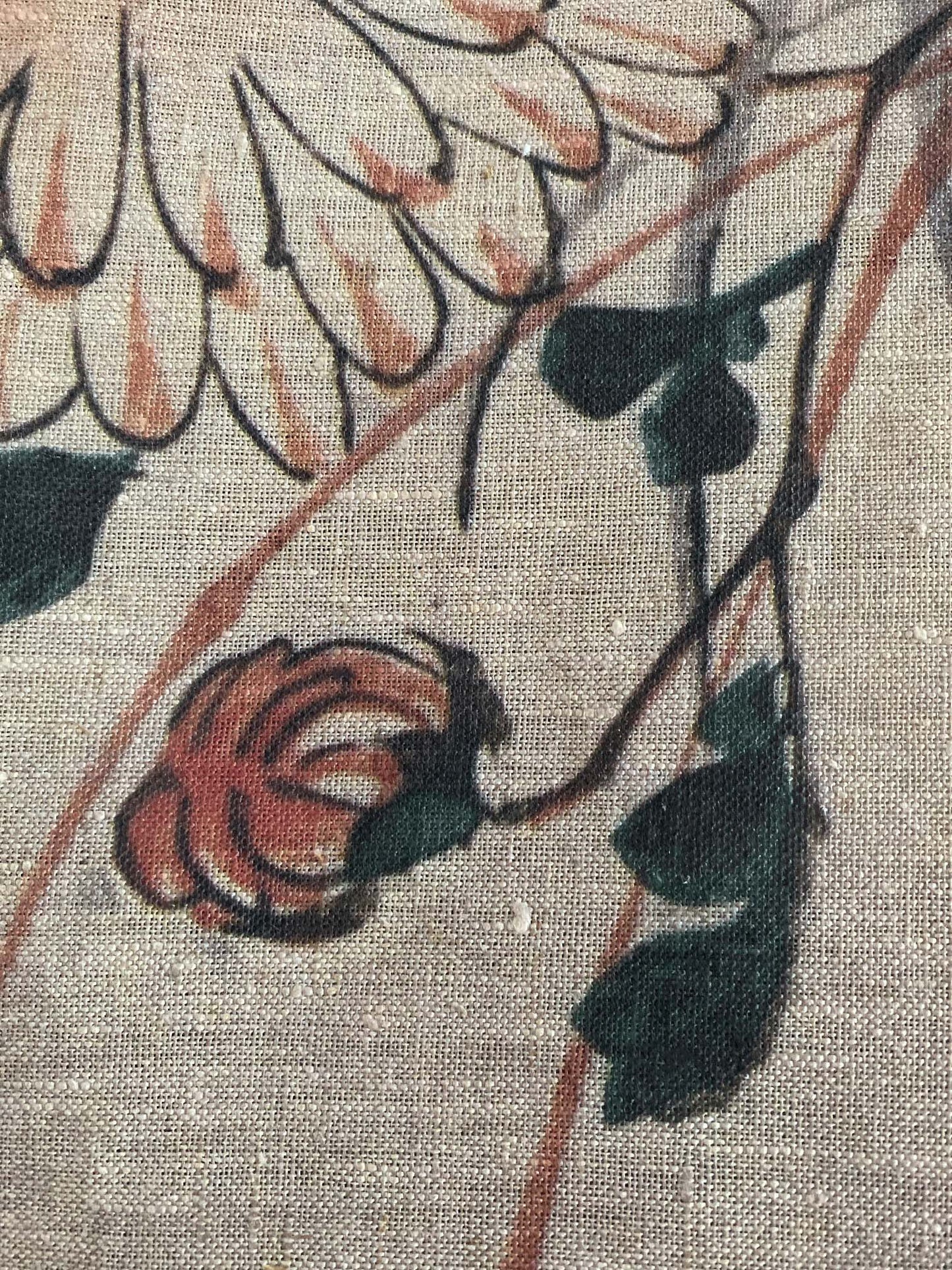 Woodblock Pheasant & Chrysanthemum Wall Hanging