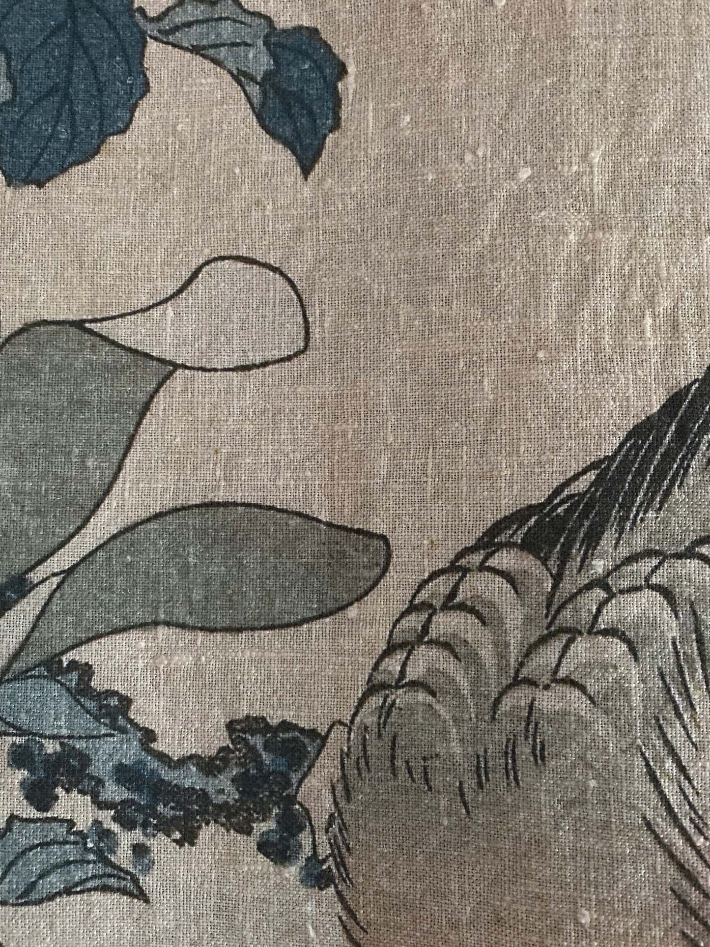 Woodblock Paddy Bird and Magnolia Wall Hanging