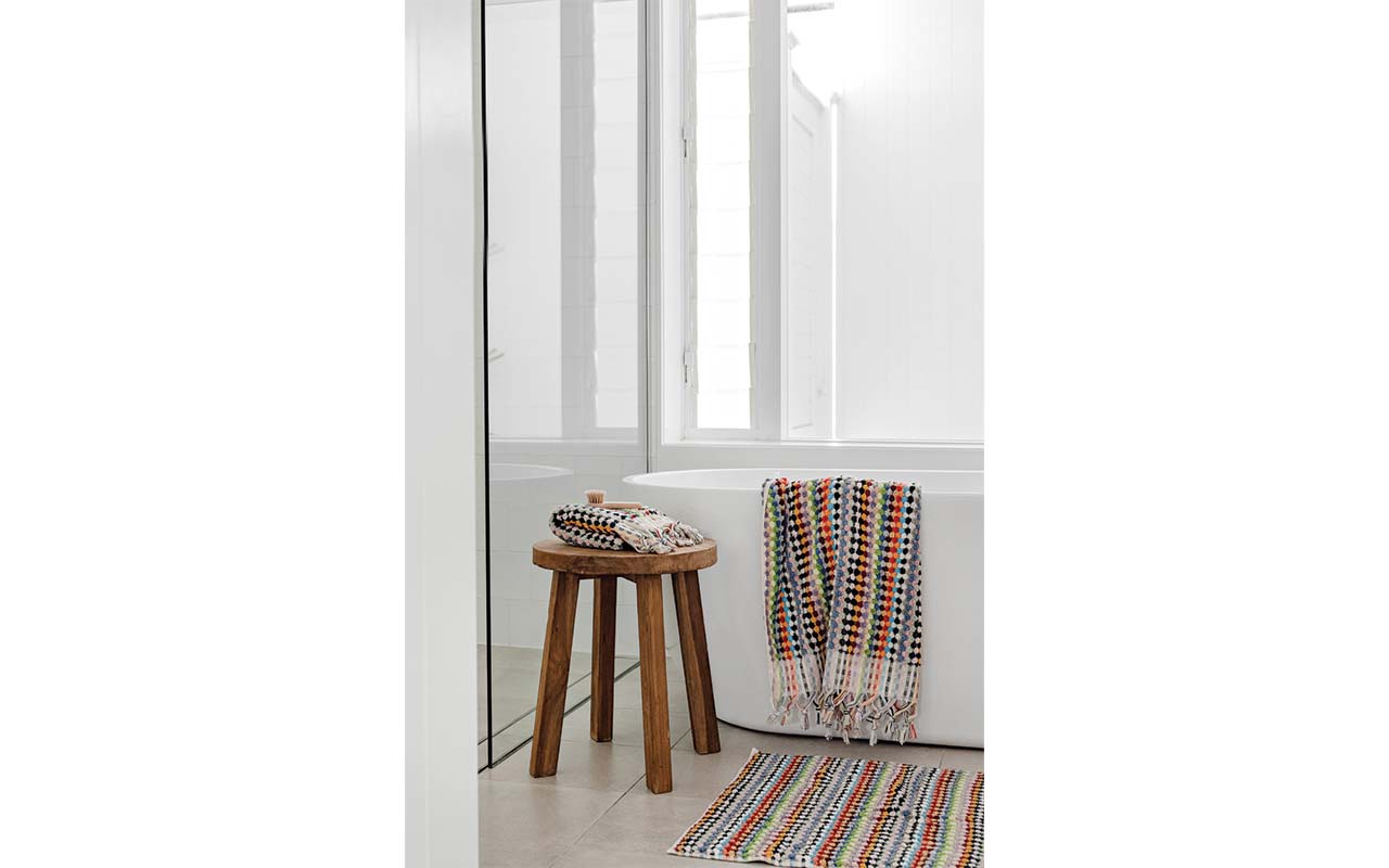 Pompom Turkish Cotton Beach Towel/Bath Sheet - Multicoloured