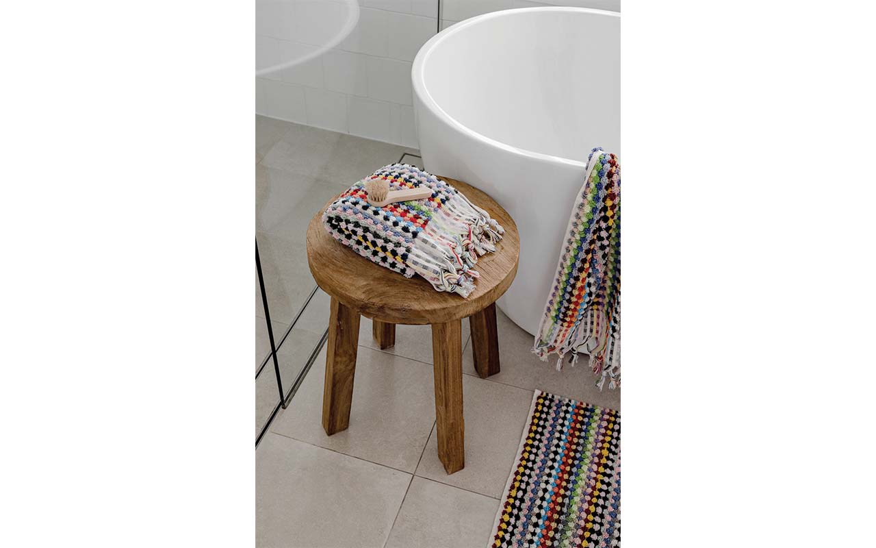 Pompom Turkish Cotton Hand Towel - Multicoloured