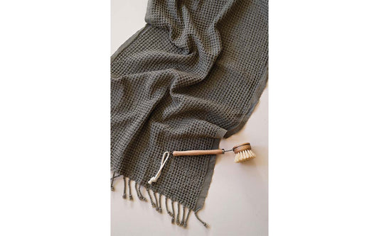 Waffle Turkish Towel - Khaki Green