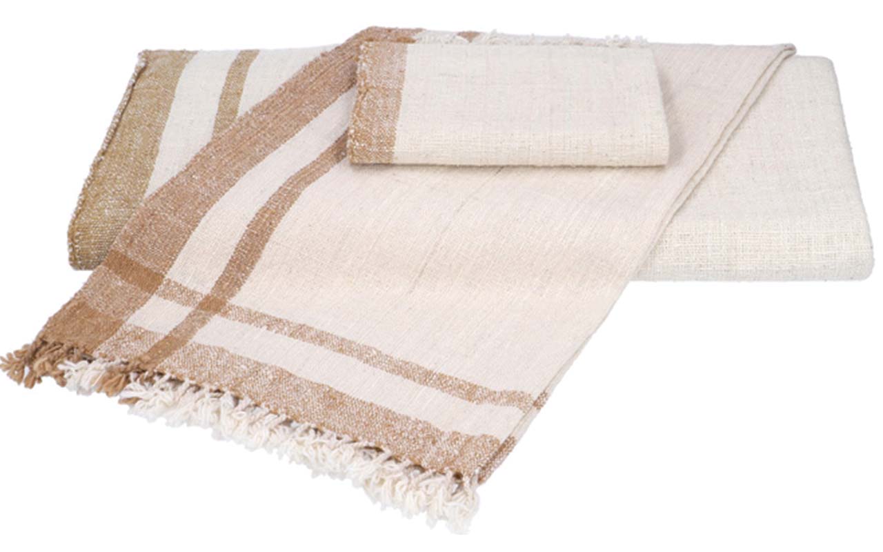 Twine Hand Loomed Face Towel - Brown